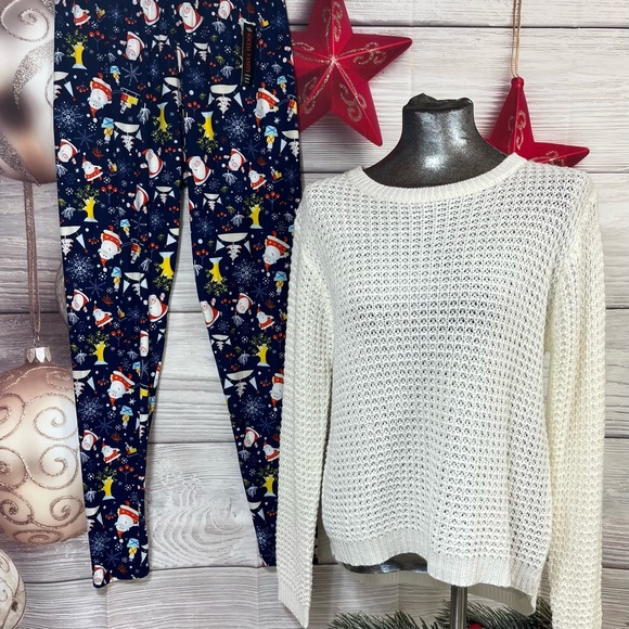 Caren Sport 2X sweater with Plus size Christmas leggings - Picture 2 of 12